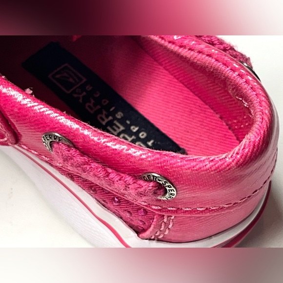 Sperry Top-Sider Kids Baby Pink Boat Velcro Shoes Size 6M - Picture 14 of 16